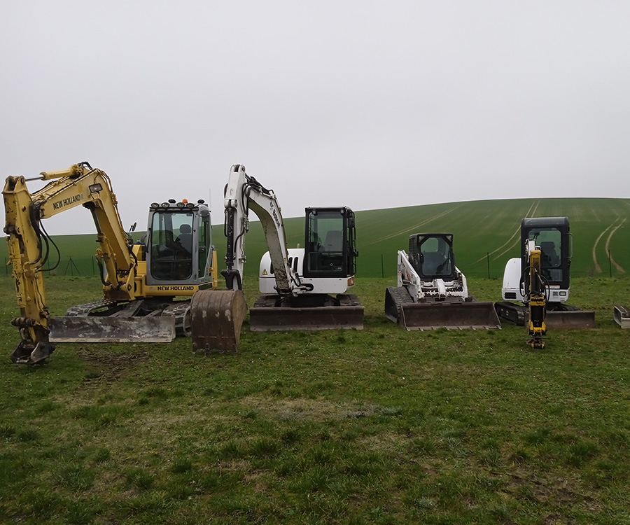 travaux de terrassement dans l'Yonne